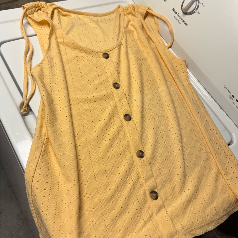 Chic Nation Yellow Blouse Top